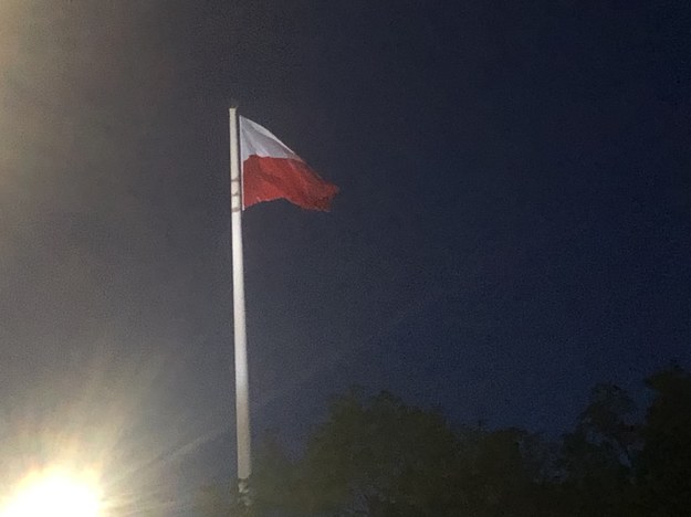 Wyjątkowa flaga w stolicy /Michał Dobrołowicz /RMF FM