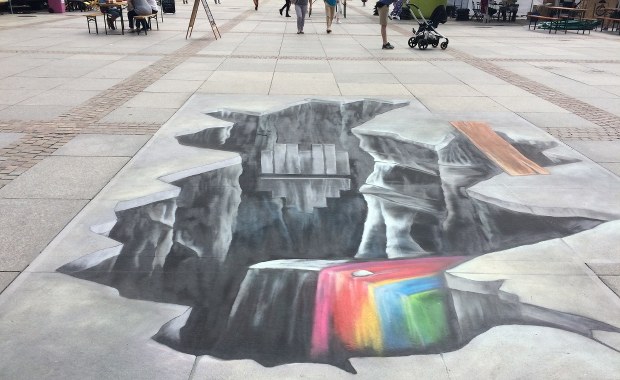 Wyjątkowe graffiti w Katowicach. Aby zobaczyć wszystko, trzeba zrobić zdjęcie