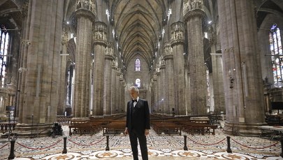 Wyjątkowy koncert. Andrea Bocelli wystąpił w pustej katedrze