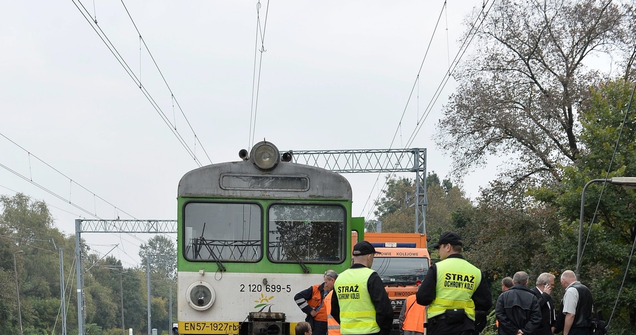 Wykolejenie pociągu w Pruszkowie