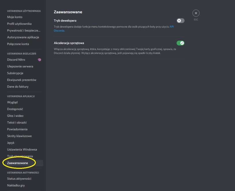 Wyłączenie akceleracji sprzętowej w aplikacji Discord może przełożyć się na płynniejsze działanie gry /materiały źródłowe