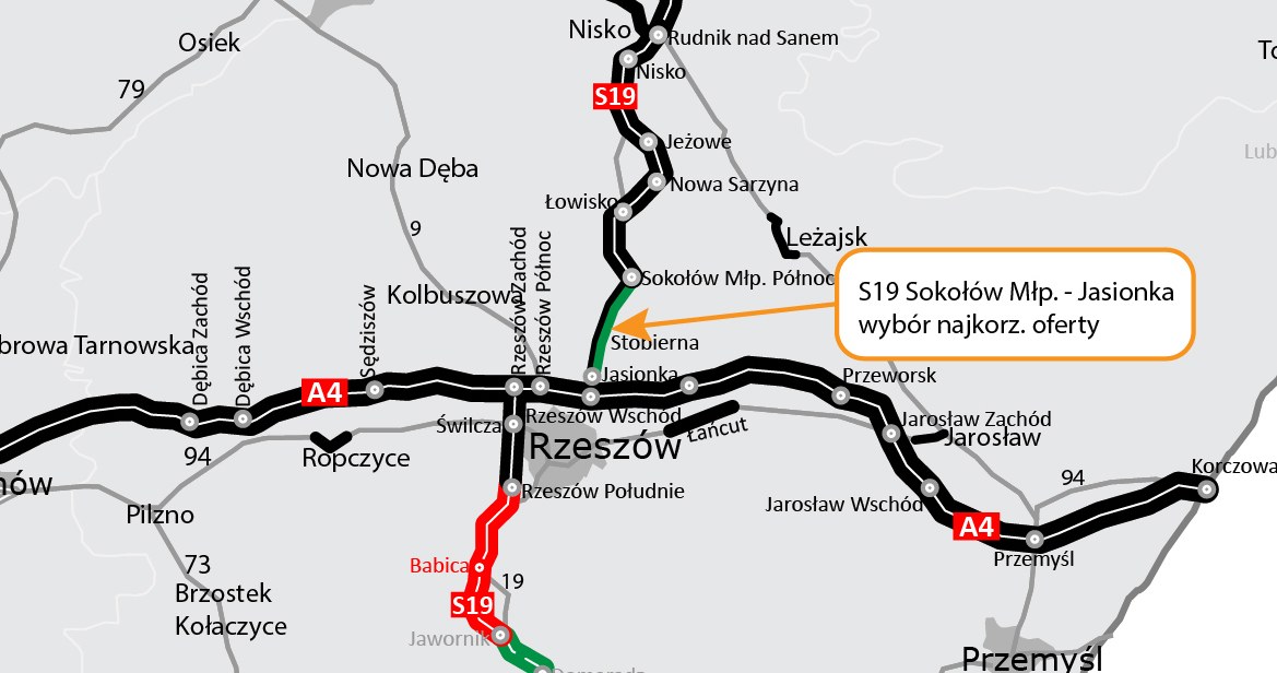 Wyłoniono zwycięzcę przetargu na rozbudowę odcinka S19 /GDDKiA