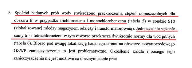 Wyniki badań wód /