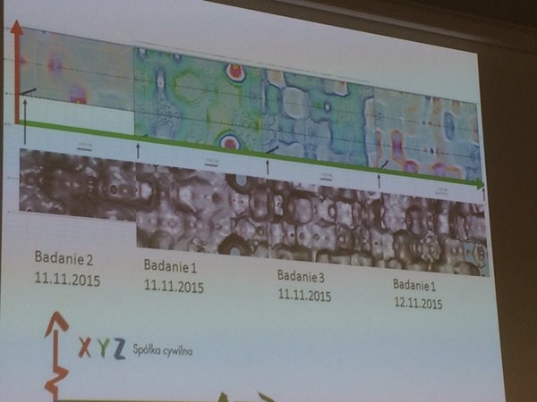 Wyniki badania georadarem /Bartłomiej Paulus /RMF FM