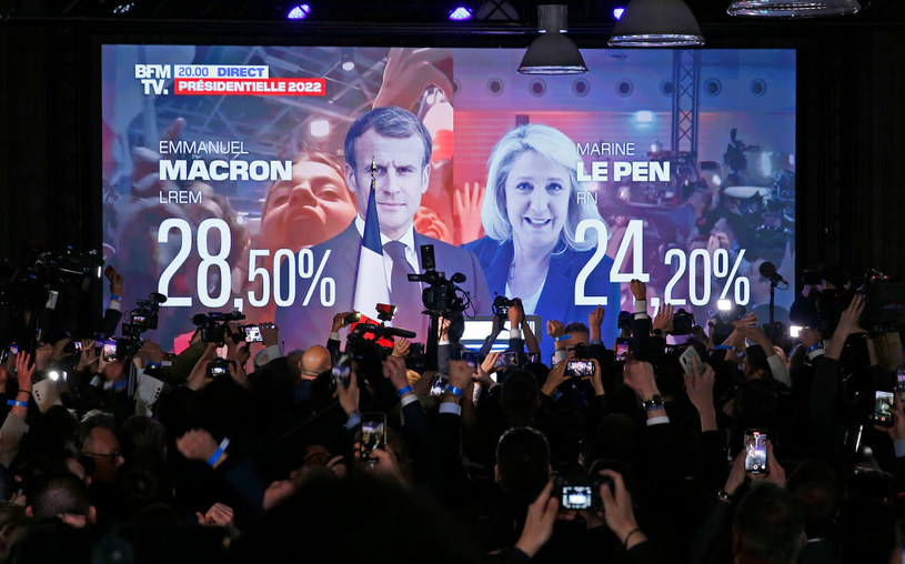 Wyniki exit poll we Francji są aktualizowane w trakcie wieczoru, stąd drobne różnice w kolejnych przekazach medialnych /Chesnot /Getty Images