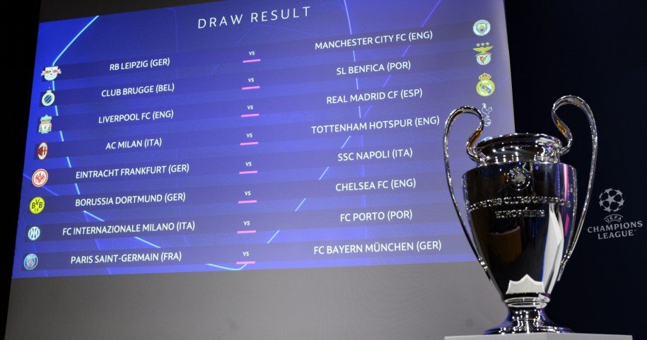 Wyniki losowania 1/8 finału Ligi Mistrzów /LAURENT GILLIERON /PAP/EPA