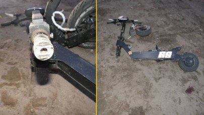 Wypadek 16-latki na hulajnodze elektrycznej.  Nagle pękła rama