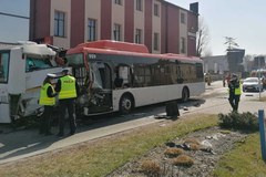 Wypadek autobusów w Rzeszowie