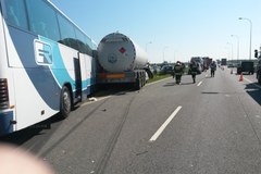 Wypadek autobusu na A4 na Podkarpaciu