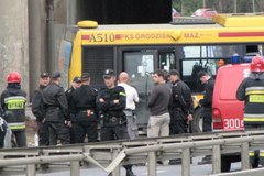 Wypadek autobusu w centrum Warszawy 