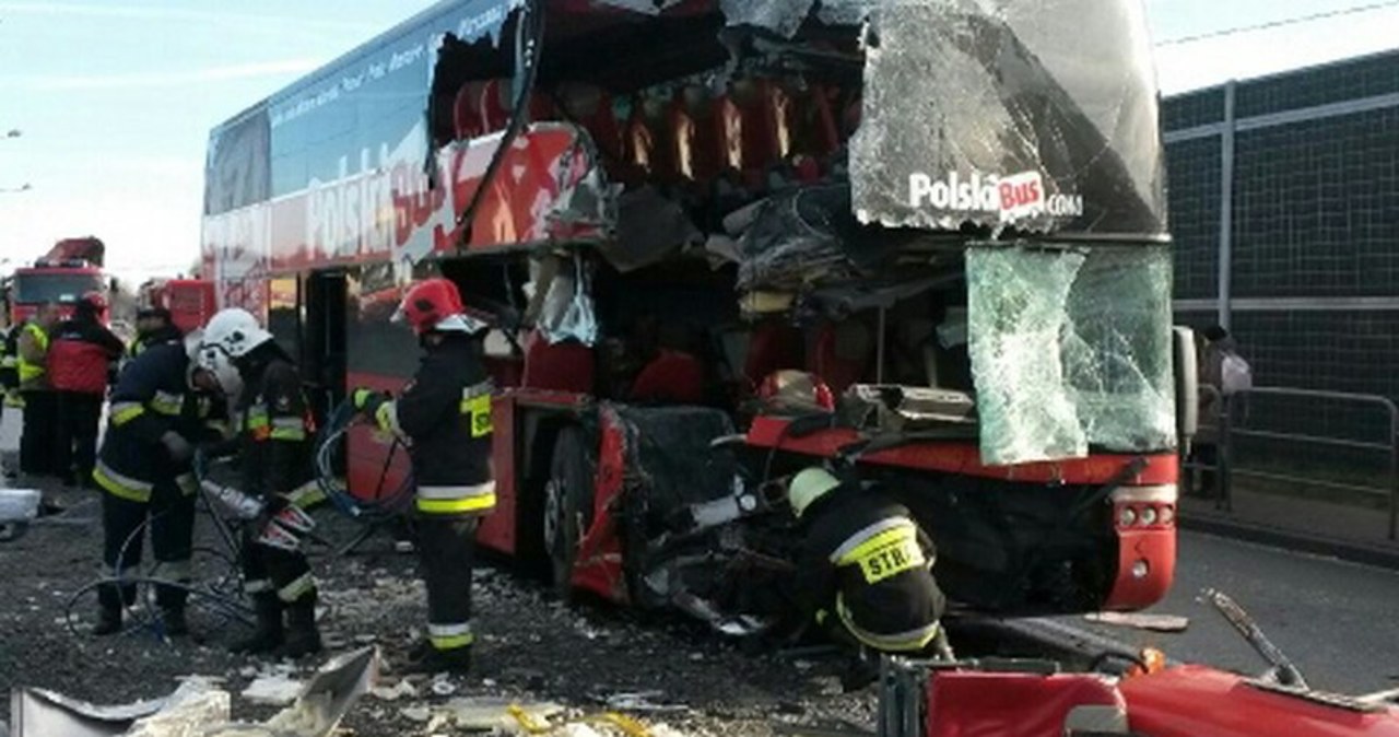 Wypadek autobusu w Jadownikach