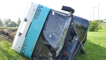 Wypadek autobusu w Terespolu. Zarzuty dla kierowcy z Białorusi