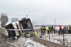 Wypadek autobusu z kibicami Lechii Gdańsk 