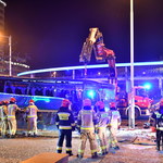 Wypadek autokaru na placu Grunwaldzkim. Kierowca mógł zasłabnąć 