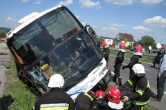 Wypadek autokaru na zakopiance