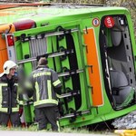 Wypadek autokaru pod Lipskiem. Są ofiary i ranni
