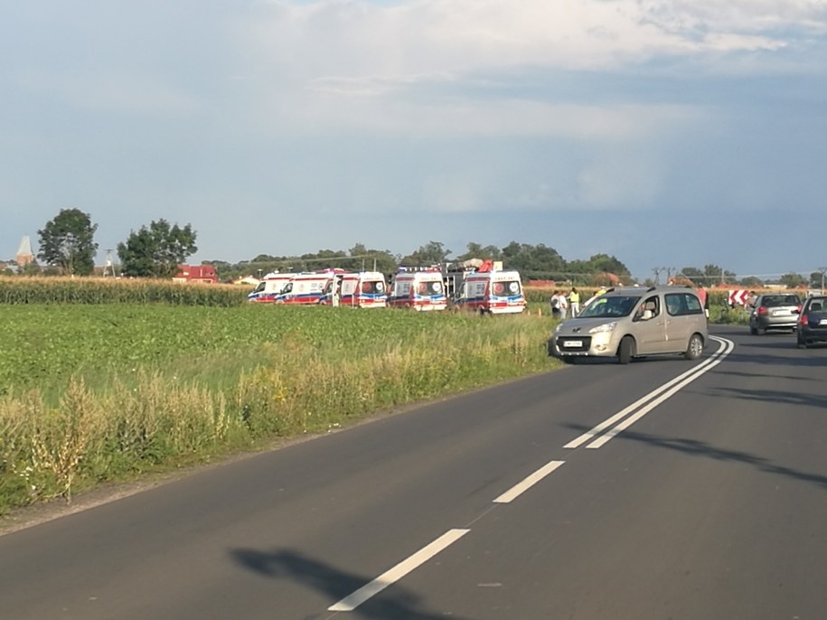 Wypadek autokaru w Smardzowie /Gorąca Linia RMF FM