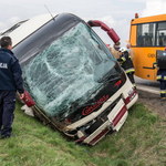 Wypadek autokaru z młodzieżą na A4