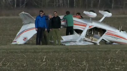 Wypadek awionetki na Mazowszu