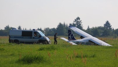 Wypadek awionetki w Piotrkowie Trybunalskim, są ranni