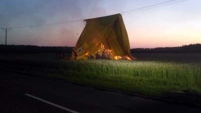 Wypadek balonu w Wielkopolsce