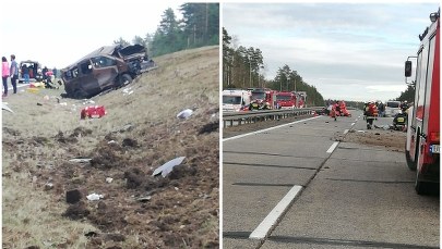 Wypadek busa na A18. Ranni amerykańscy żołnierze