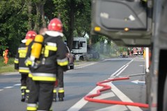 Wypadek cysterny z gazem koło Mińska Mazowieckiego