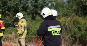 Wypadek helikoptera na Mazowszu. Dwie osoby w szpitalu