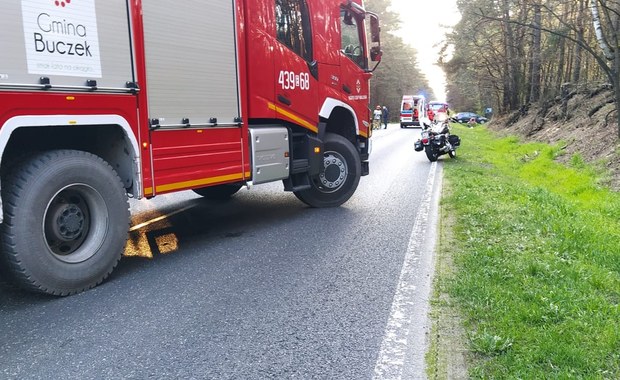 Wypadek jednośladów w Łódzkiem. Mężczyzna zginął na miejscu