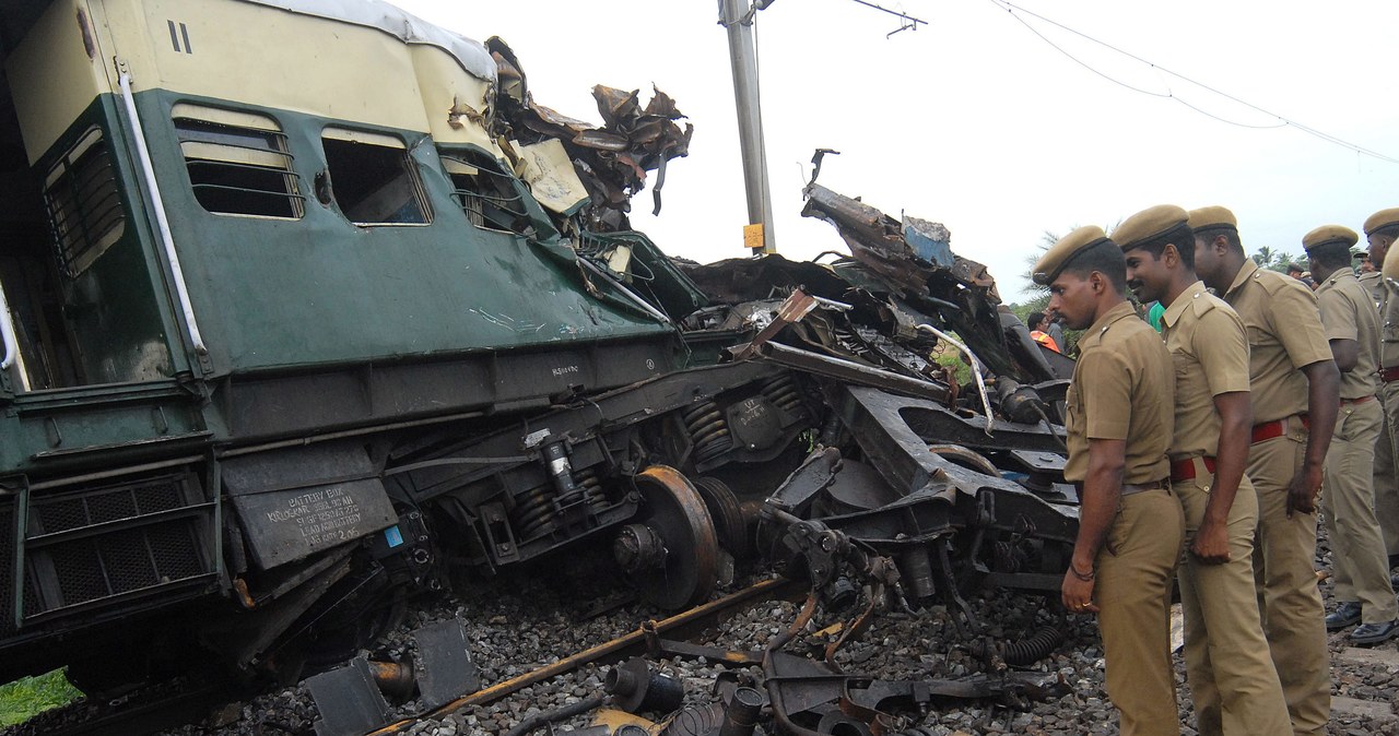 Wypadek kolejowy w Indiach