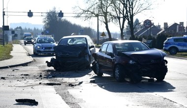 Wypadek koło Rzeszowa. Cztery osoby ranne