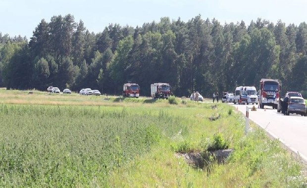 Wypadek kolumny rządowej na Podlasiu. Poszkodowani trafili do szpitala