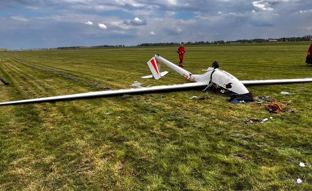 Wypadek lotniczy w Pomorskiem. Ranny pilot szybowca