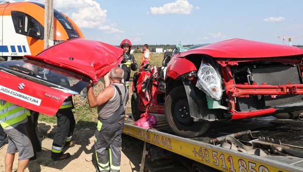 Wypadek miał miejsce na niestrzeżonym przejeździe kolejowym / 	Grzegorz Momot    /PAP