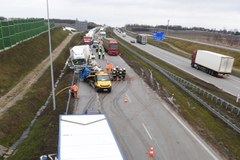 Wypadek na A1 w Natolinie