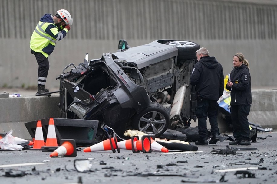 Wypadek na A1 w okolicach Newcastle /Owen Humphreys /PAP/PA