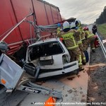 Wypadek na A18 na Dolnym Śląsku. Jedna osoba ranna