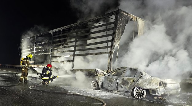 Wypadek na A2 /OSP KSRG Trzciel /