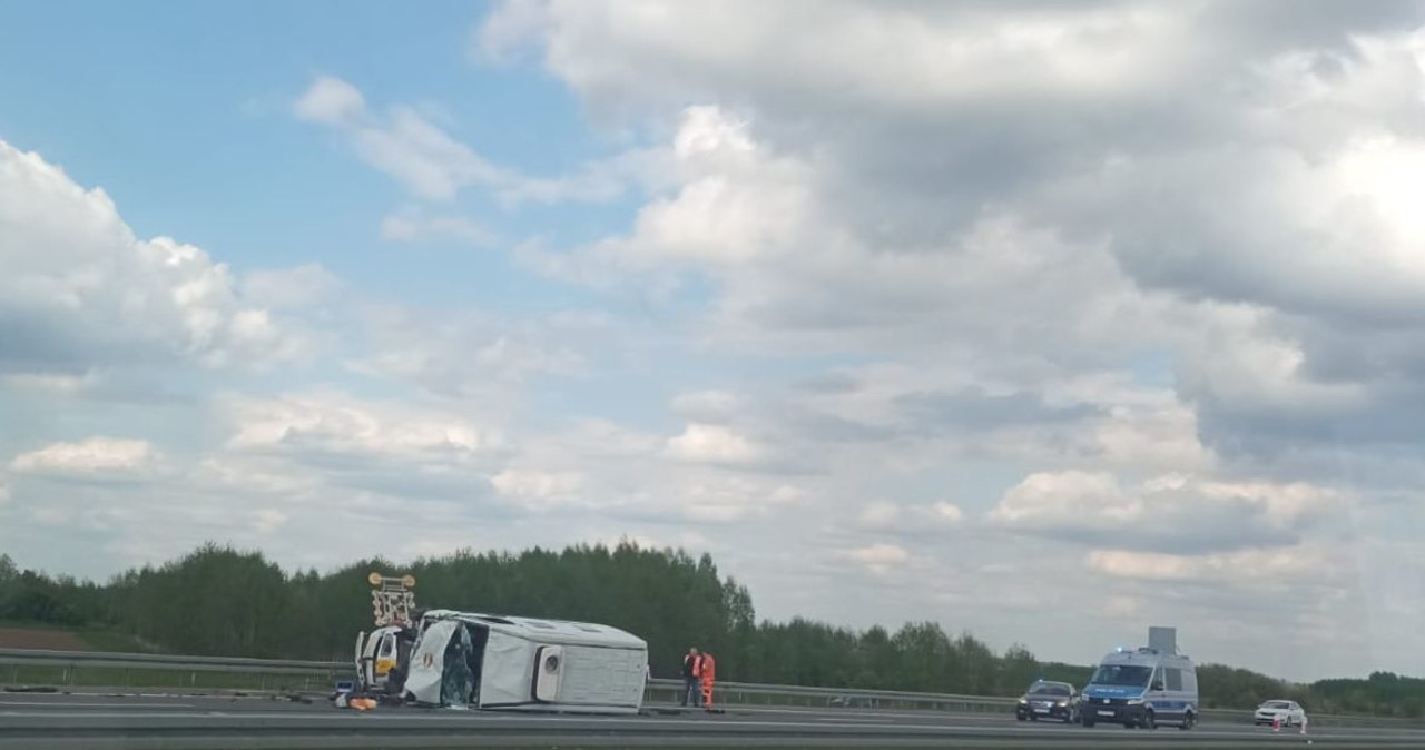 Wypadek na A4 w powiecie rzeszowskim. Jedna osoba została ranna