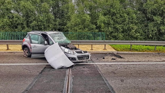 Wypadek na A4 /Policja