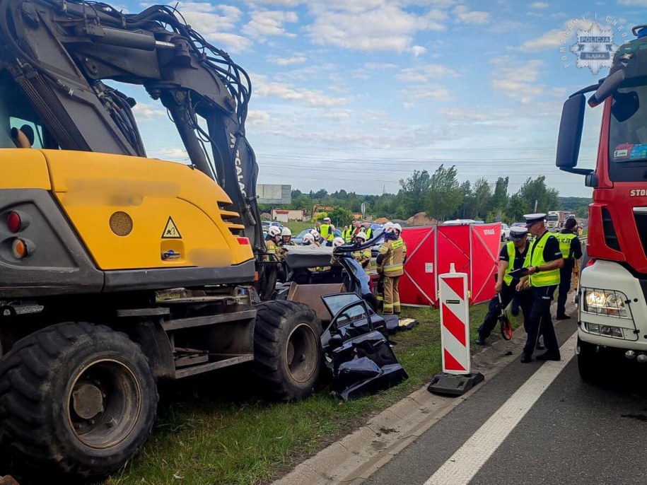 Wypadek na A4 /Policja Śląska /