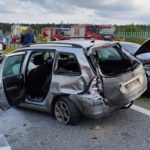 Wypadek na autostradzie A1. Są ranni, lądował śmigłowiec LPR