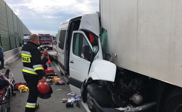 Wypadek na autostradzie A2. Kierowcy stoją w korkach