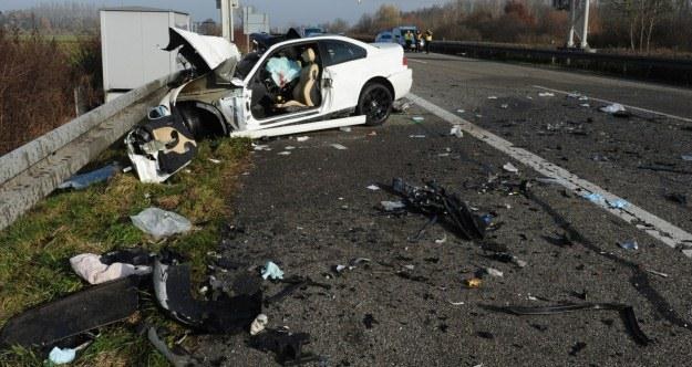 Wypadek na autostradzie A5 koło Offenburga /PAP/EPA