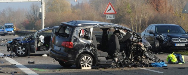 Wypadek na autostradzie A5 koło Offenburga /PAP
