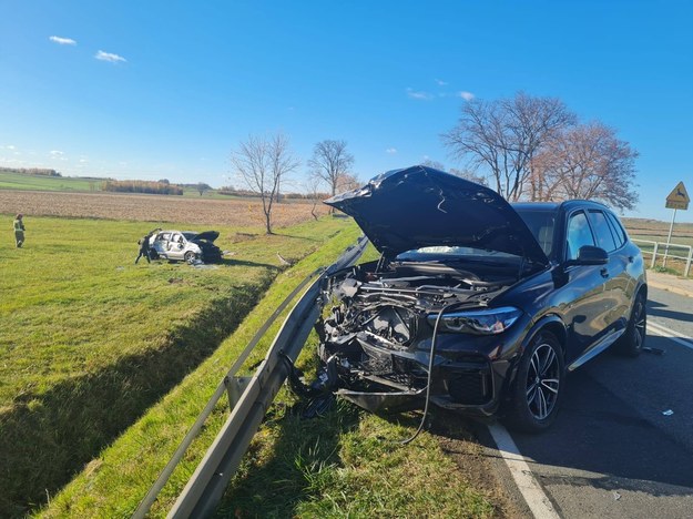 Wypadek na dk 48 w Lubelskiem /Policja Ryki /Policja