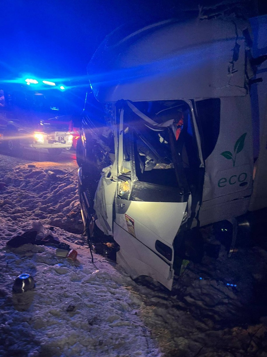 Wypadek na DK 60 /Policja Płock /Policja