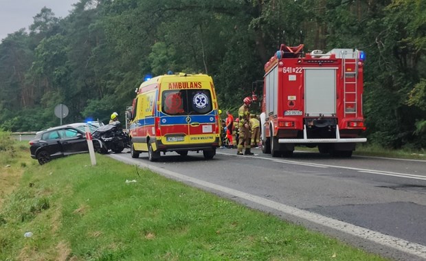 Wypadek na DK32 w Żodyniu. 1 osoba nie żyje, 4 są ranne