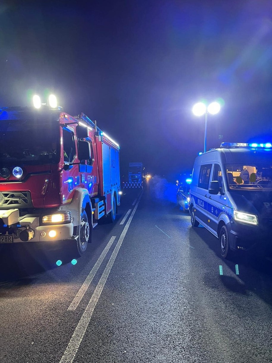 Wypadek na drodze krajowej nr 10 /Komenda Powiatowa Policji w Pile /