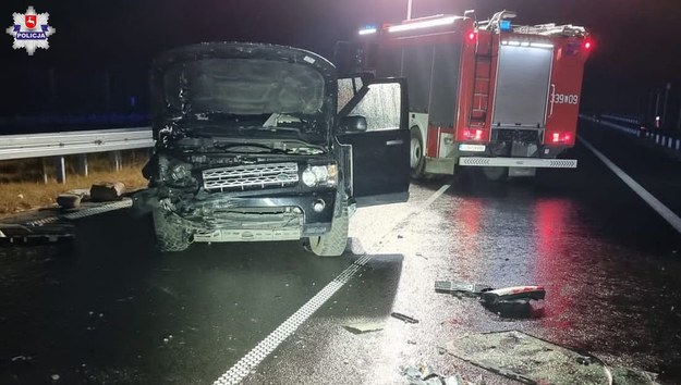 Wypadek na drodze S-19 /KMP Lublin /Policja